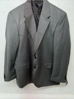 New Men’s Circle S Grey Suit Jacket 46R #25832 T-605