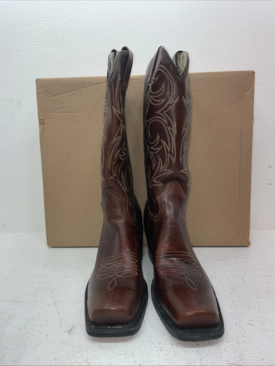 New Men’s Brown Texas Brand Cowboy Boots. M 311 9.5 9 1/2 D. 5-11