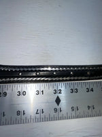 New Black Genuine Leather Nocona Silver Pendent 32” Belt #2410601 Z-104