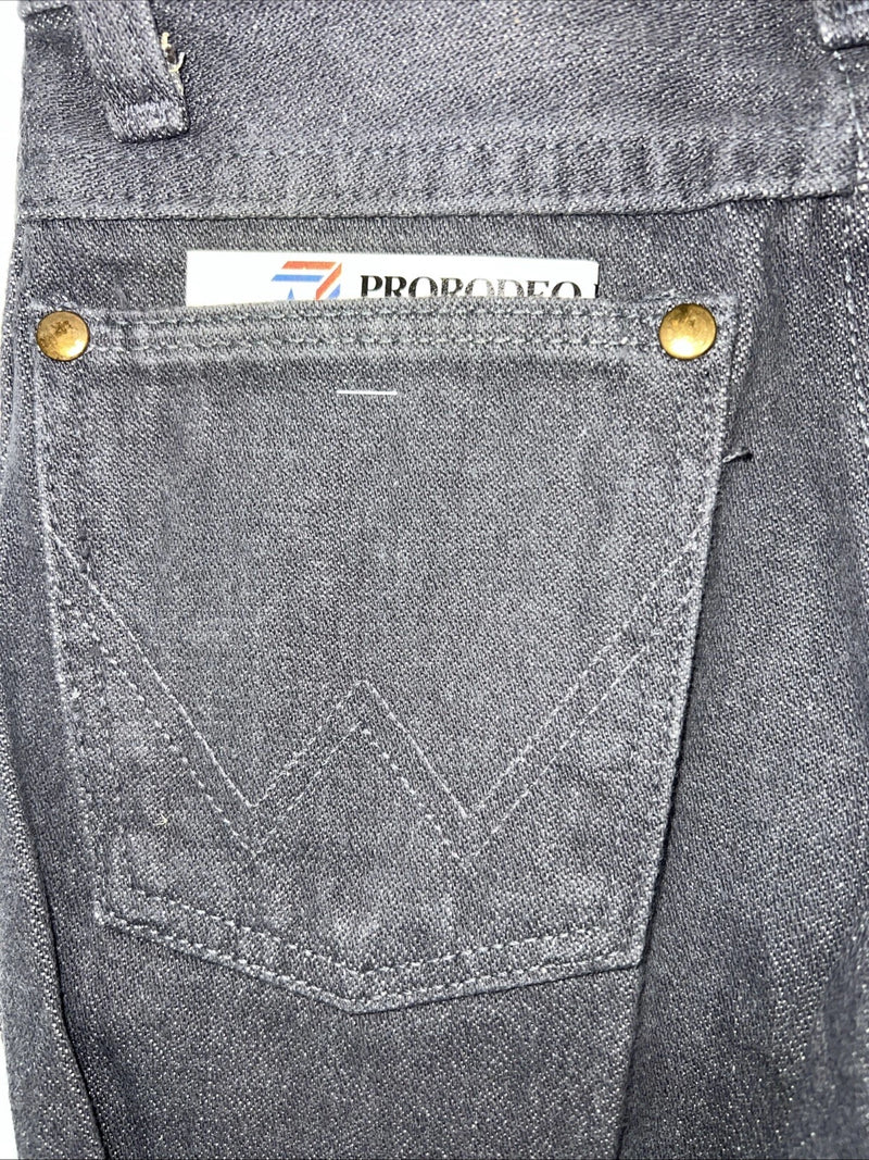 New Boys Grey Wrangler Pro Rodeo Cowboy Cut Denim Jeans. 11/23 1/2 B-38
