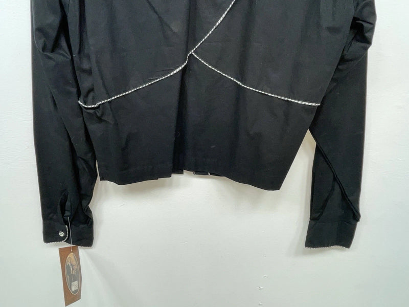New Women’s Black Mine & Bills Outfitters Long Sleeve Button Up Shirt M 3B-28