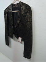 New Women’s Whitman Gold Long Sleeve Show Jacket Large #1717 UU-47