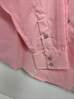 New Women’s White Horse Pink Gem Long Sleeve Pearl Snap Small LL-61