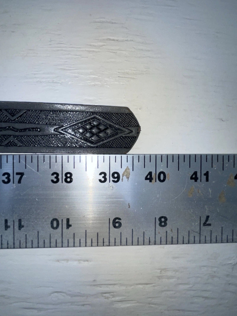 New Gray Genuine Leather Comanche Tooled 34” Belt #10357 Z-106