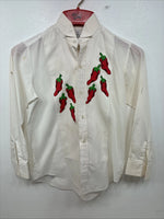 New Kids After Six White Design Long Sleeve Button Up Large TT-29