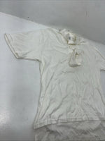 New Women’s White Millers Short Sleeve Polo Shirt. Large G-58