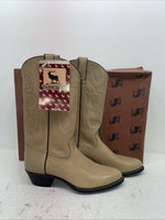 New Men’s Cream Imperial Cowboy Boots. M 129 10 D. 7-107