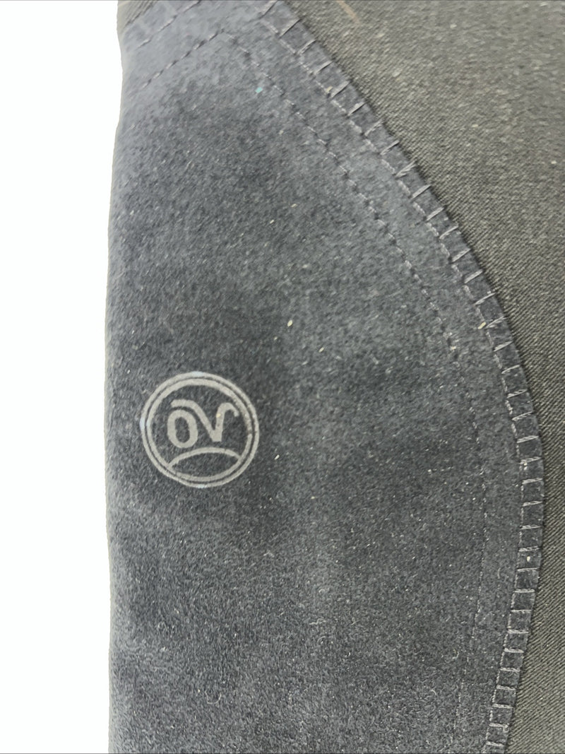 New Women’s Black Ovation English Riding Breeches. 32 R #464096 D-67