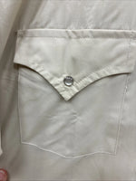 New Men’s ELY Cattleman Tan Short Sleeve Pearl Snap 16.5 Large CC-3