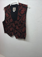 New Women’s 1849 Authentic Ranchwear Red Western Show Vest Medium WW-77