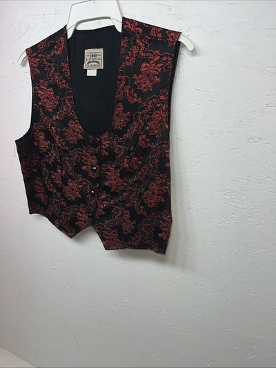 New Women’s 1849 Authentic Ranchwear Red Western Show Vest Medium WW-77