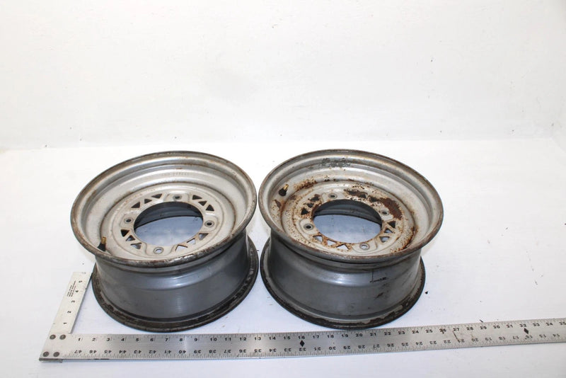 2002 Polaris Magnum 325 Oem 12x6 Front Wheel Rim Pair 1523448-067 AP185