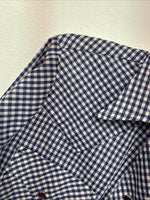 New Women’s Dickson Jenkins Blue Checker Long Sleeve Pearl Snap Size 32 LL-78