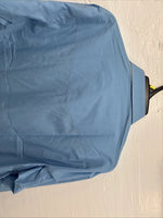 New Men’s ELY Cattleman Simple Blue Long Sleeve Pearl Snap 16.5 Large Q-86
