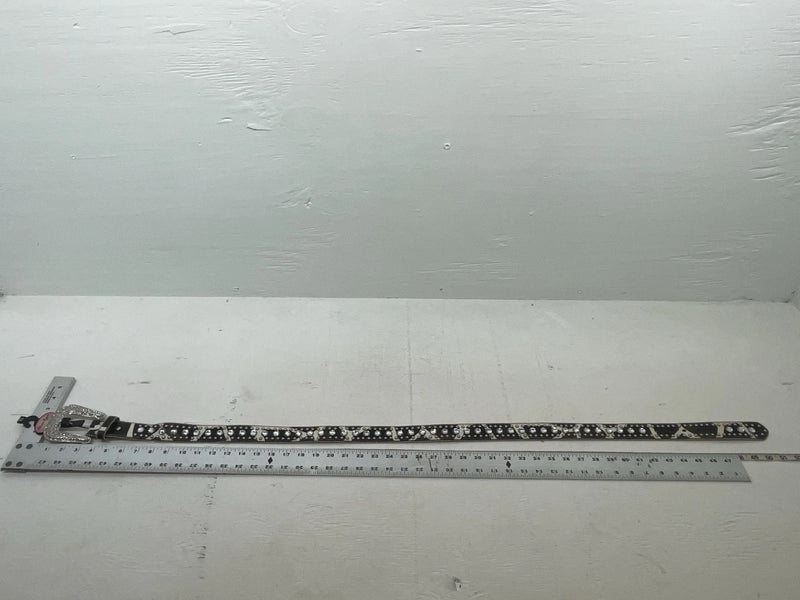 New Cow Print Genuine Leather Blazin Roxx Silver Bling XL Belt #N3511662 NN-144