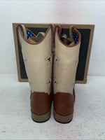 New Youth Brown DBL Barrel Cowboy Boots. 4471402 5.5 5 1/2. 2-105