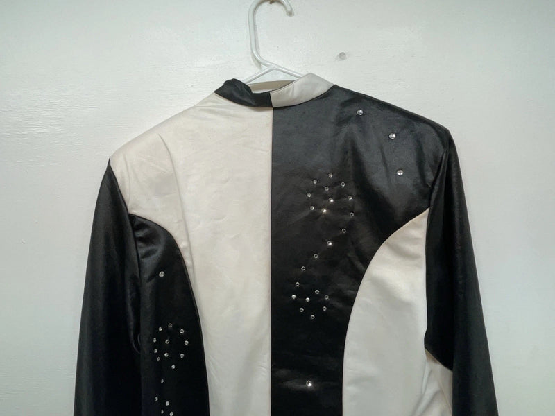 New Women’s Black White 1849 Authentic Ranchwear Western Show Jacket L 3B-102