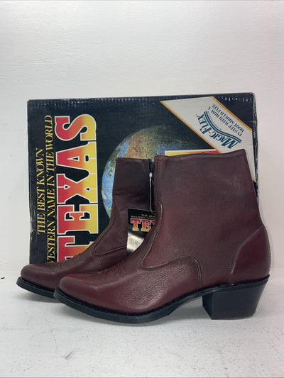 New Men’s Red Texas Brand Cowboy Boots. M 37310 D. 6-70