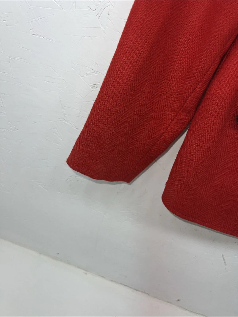 New Women’s Red Pioneer Wear Wool Blazer 14 #06151 UU-1