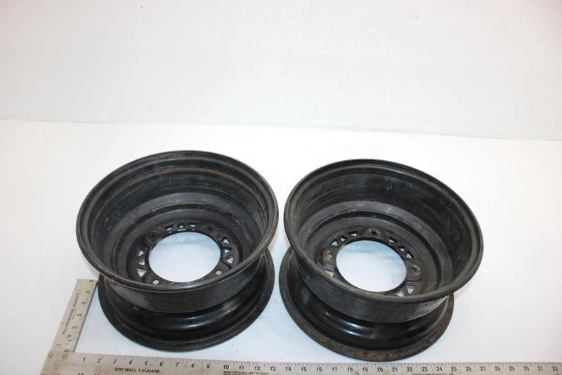 2001 Polaris Sportsman 500 Oem 12x6 Front Wheel Rim Pair 1520269-067 AP81