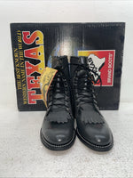 New Men’s Gray Lace Up Texas Brand Cowboy Boots. 8852 8 E E. 1-118