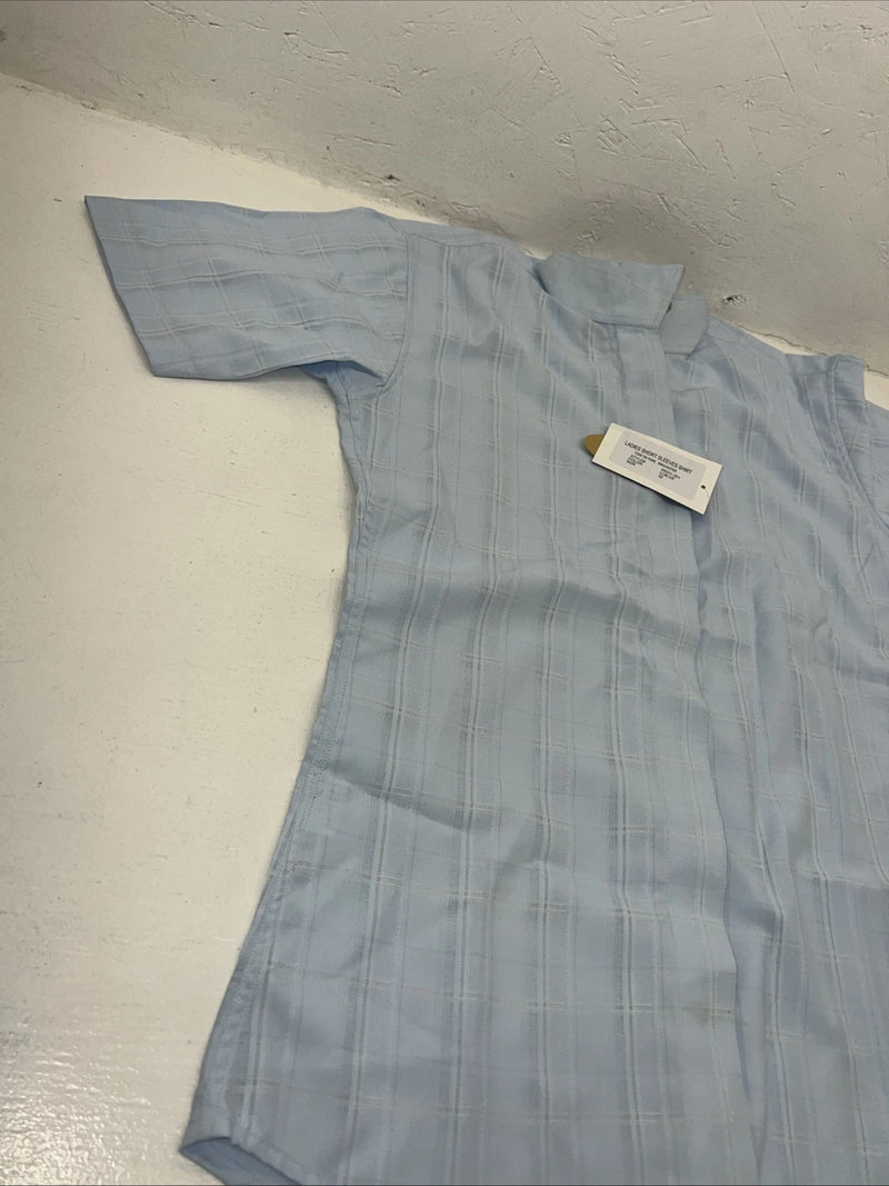 New Women’s Blue RHC Short Sleeve English Shirt. 32 68201-301 G-38