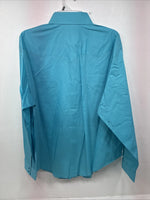New Women’s White Horse Blue Long Sleeve Pearl Snap 2XL GG-37