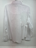 New Women’s White Horse White Gem Long Sleeve Pearl Snap 2XL II-1