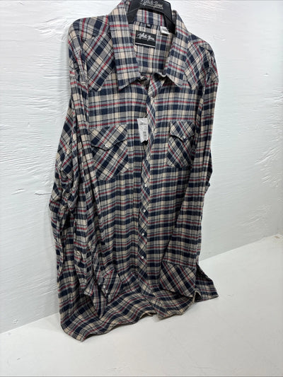 New Men’s White Horse Multiple Color Long Sleeve Pearl Snap 3XL E-62
