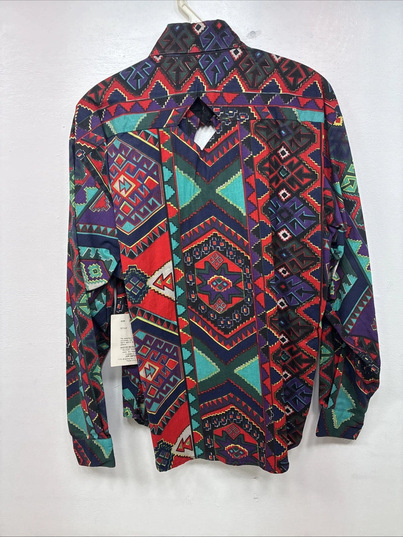 New Women’s Mine & Bills Designed Long Sleeve Button Up Size Small TT-47