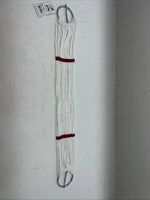 New Tough 1 White Red Mohair Cord Girth 33” #59-1233 BB-22