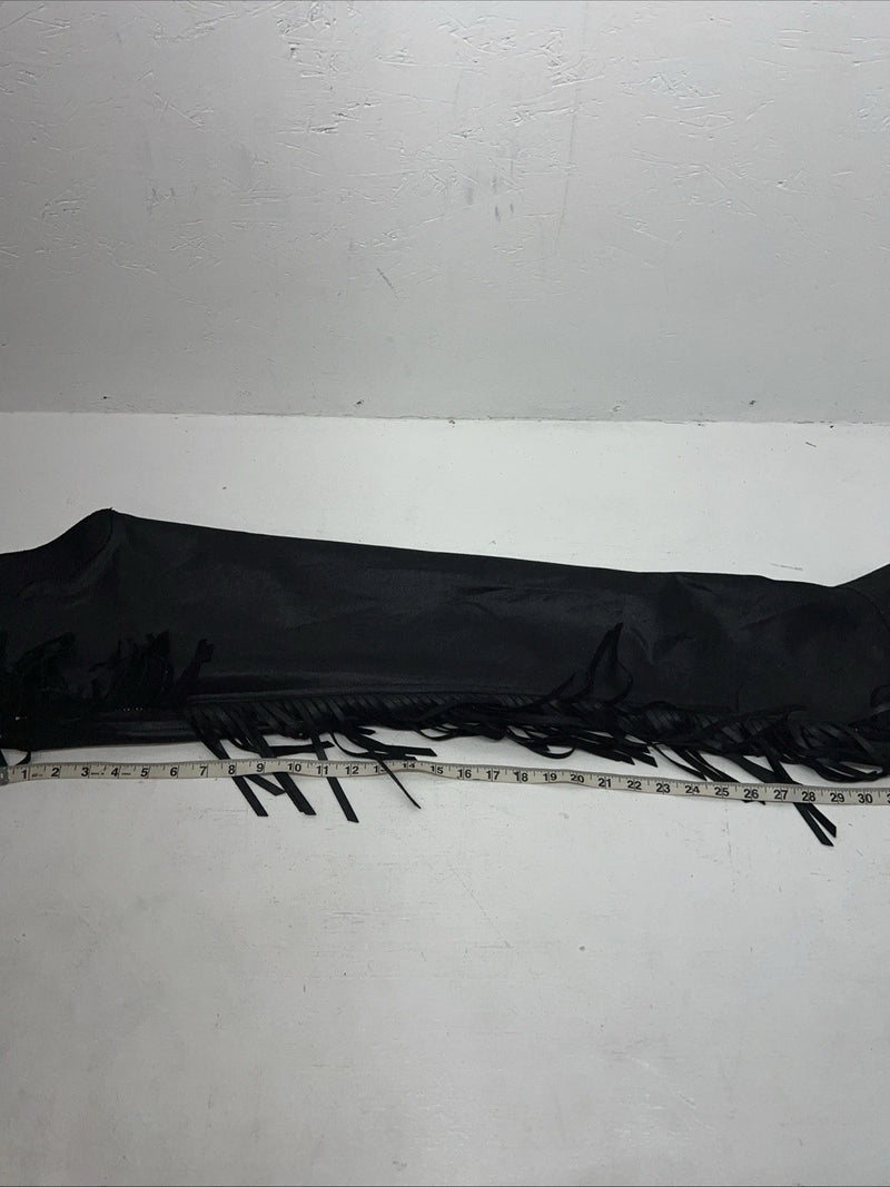 New Black 1849 Authentic Ranchwear Show Chaps Adjustable Waist 30” N-47