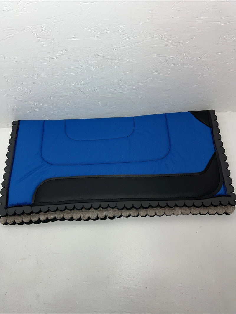 New Billy Cook Blue Wool Square Saddle Pad 31x31 #122661 Pad-12