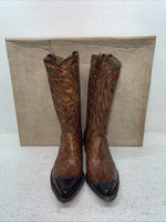 New Youth Brown Texas Brand Cowboy Boots. L 81 5 M. 2-159