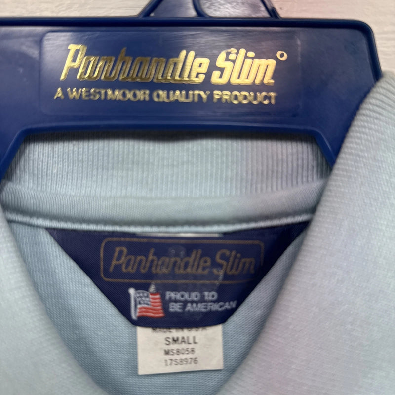 New Men’s Panhandle Slim Blue short sleeve polo Small B-59