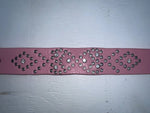 New Pink Genuine Leather Nocona Silver Bling XXL Belt #N3431630 NN-115