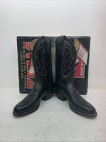 New Men’s Black Texas Brand Cowboy Boots. M 610 8 D. 4-74
