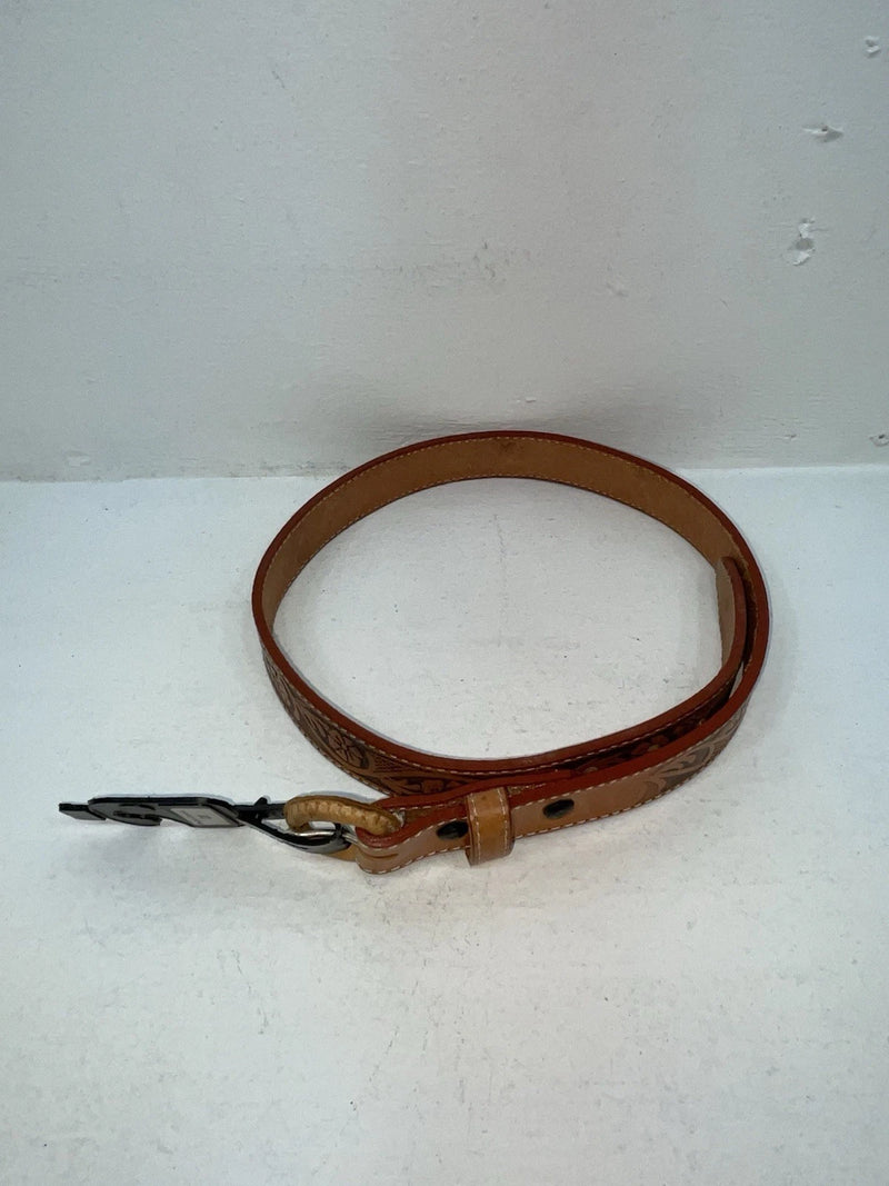 New Brown Genuine Leather Western Express Tooled 28” Belt Z-57