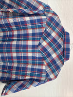 New Men’s ELY Cattleman Multicolor Plaid Short Sleeve Pearl Snap XL Short T-30