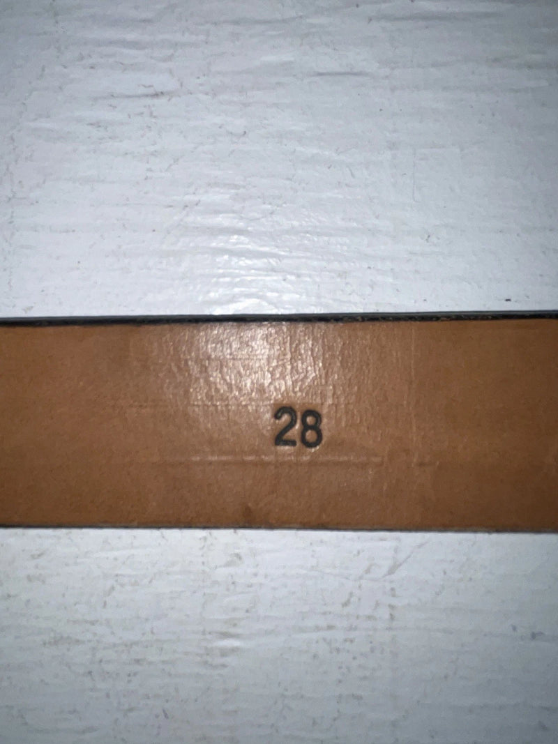 New Black Genuine Leather Textureed 28” Belt #02500 NN-58
