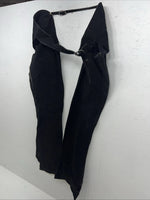 NOS Youth Black Show Chaps Adjustable Waist 42” N-34