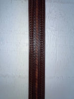 New Brown Genuine Leather Nocona Tooled And Weaved 28” Belt #2420002 NN-26