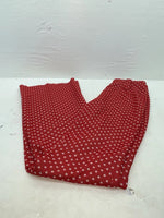 New Vintage Red Polka Dot Polyester Pants SS-67