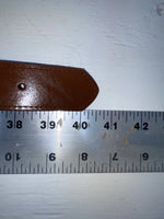 New Brown Genuine Leather Braided 34” Belt #02/4709 JJ-59