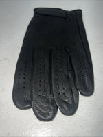 New Black Leather Tuff Mate Riding And Show Gloves Men’s Large Q-506