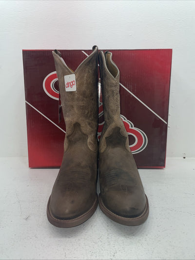 New Men’s Brown Dingo Cowboy Boots. 5771 9.5 9 1/2 E W. 6-109