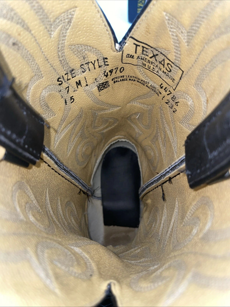 New Women’s Black Texas Brand Cowboy Boots. 4970 7 M. 18-114