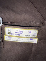 New Vintage Brown Dickson Jenkins Polyester Pants #5510 SS-49