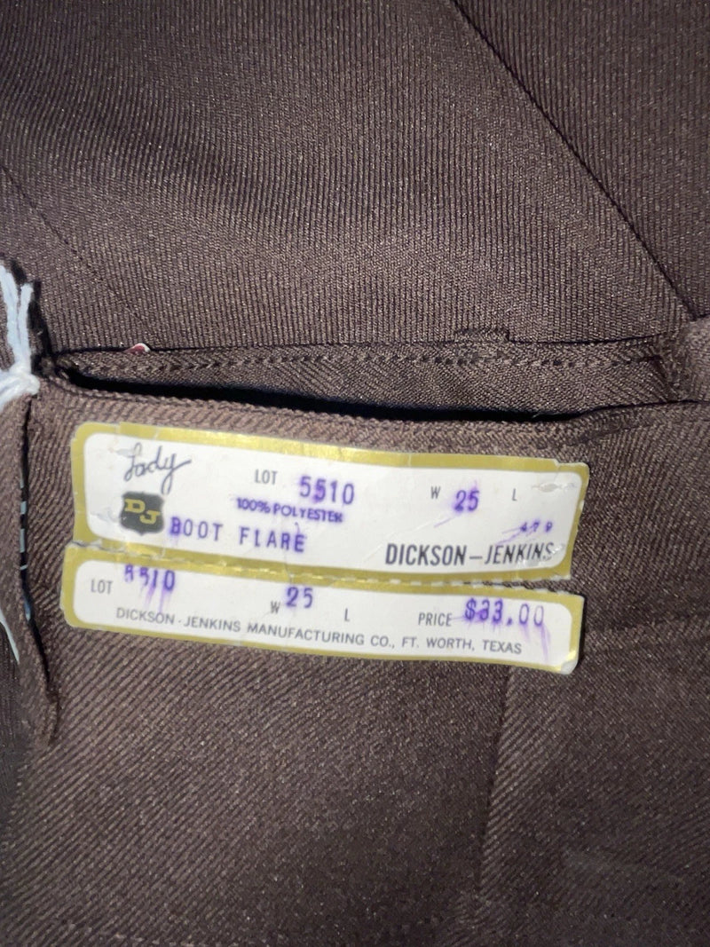 New Vintage Brown Dickson Jenkins Polyester Pants #5510 SS-49