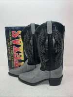 New Men’s Gray Texas Brand Cowboy Boots. 1202 6.5 6 1/2 E E. 1-39